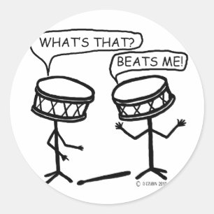 Sticker Rond Me bat