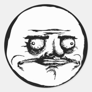 Sticker Rond Me Gusta Face