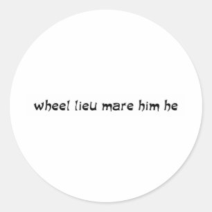 Sticker Rond Me marie-tu