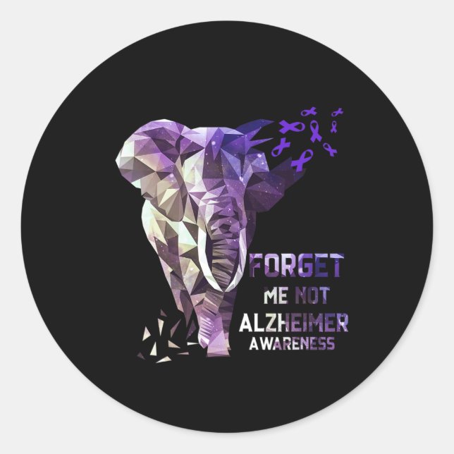 Sticker Rond Me Not Alzheimerheimer Sensibilisation 1 (Devant)