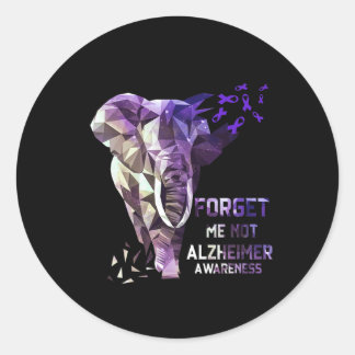 Sticker Rond Me Not Alzheimerheimer Sensibilisation 1