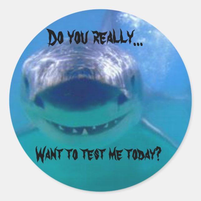 Sticker Rond Me tester (Devant)