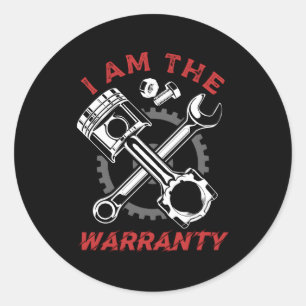 Sticker Rond Mécanique Garage Voiture Mécanique