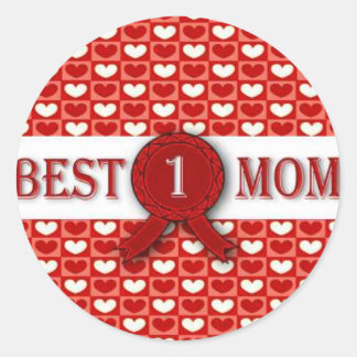 Sticker Rond Médaille de la meilleure maman