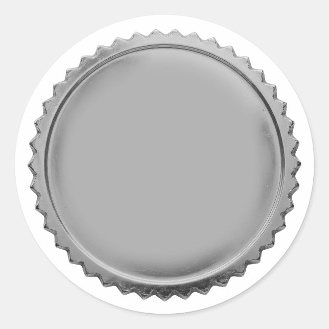 Sticker Rond Médaille de récompense d'excellence en étoile écla (Devant)