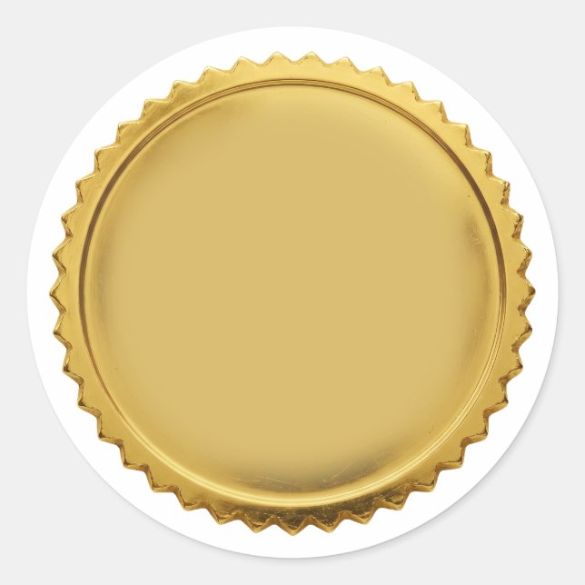 Sticker Rond Médaille de récompense d'excellence en étoile en f (Devant)