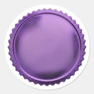 Sticker Rond Médaille de récompense en étoile éclatée en feuill