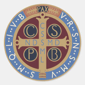 Sticker Rond Médaille de saint Benoît