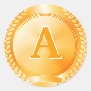 Sticker Rond Médaille d'or d'honneur