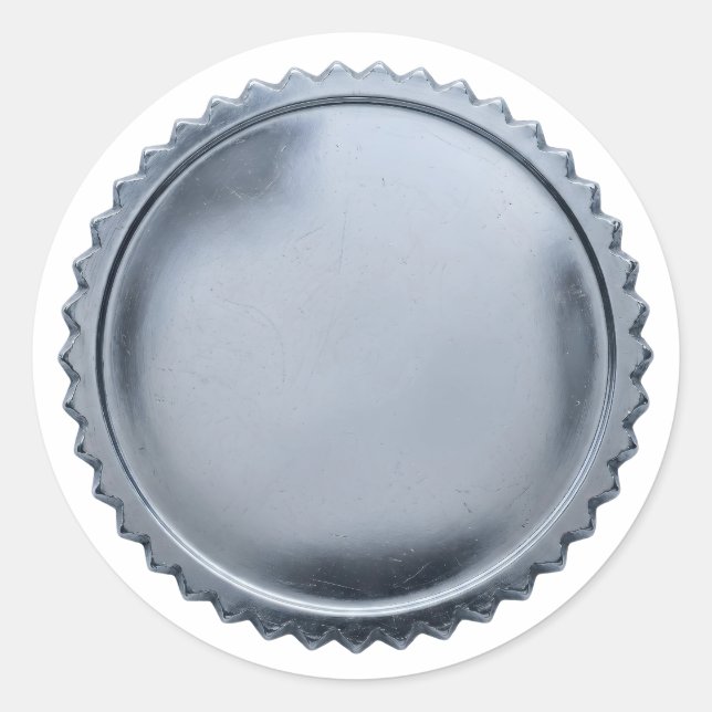 Sticker Rond Médailles de récompense en étoile en feuille d'aci (Devant)