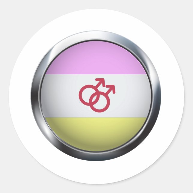 STICKER ROND MÉDALLION DE LA FIERTÉ (Devant)