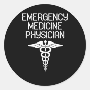 Sticker Rond Médecin d'urgence Médecin d'urgence