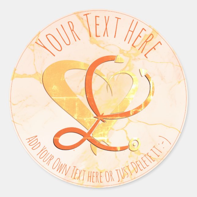 Sticker Rond Médecin - Infirmière - Paramedic - Médecin - Cadea (Devant)