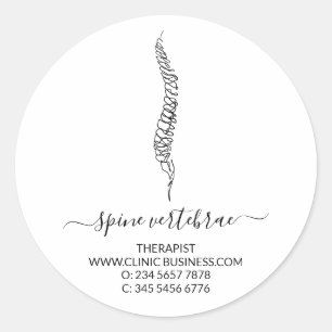 Sticker Rond Médecin orthopédique moderne