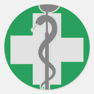 STICKER ROND MÉDECINE