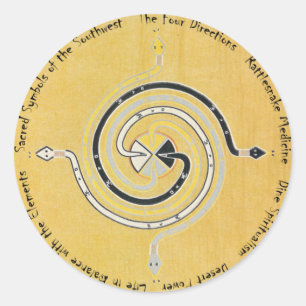 Sticker Rond Médecine des serpents 1