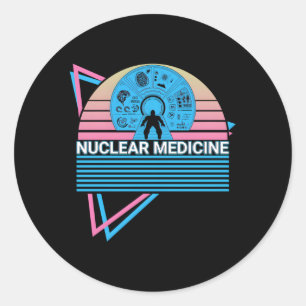 Sticker Rond Médecine nucléaire