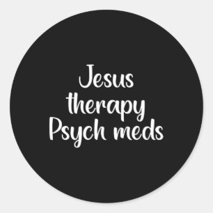 Sticker Rond Médecins Psych Thérapeutique - Christian Mental He