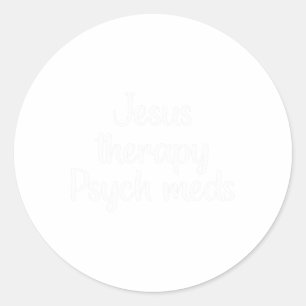 Sticker Rond Médecins Psych Thérapeutique - Christian Mental He