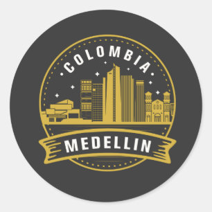 Sticker Rond Medellin Colombie