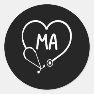 Sticker Rond Médicale Istant Ma Cma Infirmière Infirmière Médec