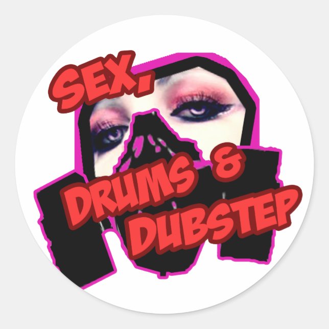 Sticker Rond MÉDICAMENTS S3X et DUBSTEP (Devant)