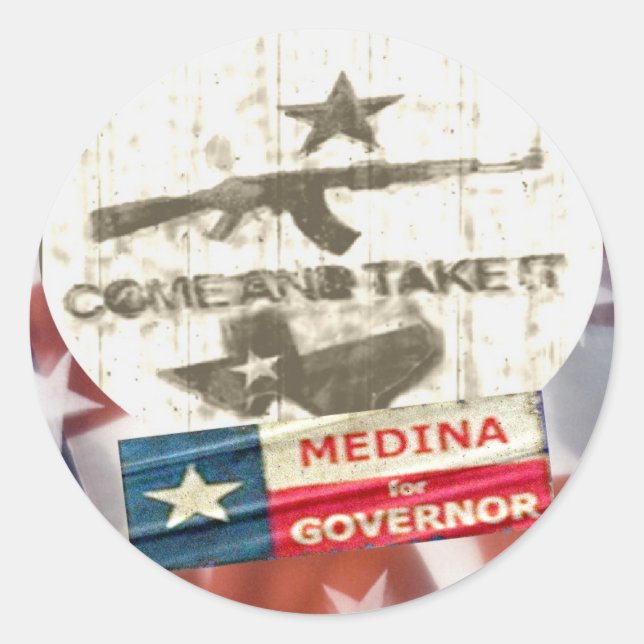 Sticker Rond Médina pour gouverneur (Devant)