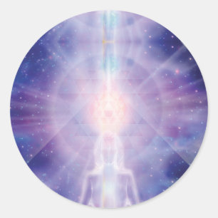 Sticker Rond méditateur