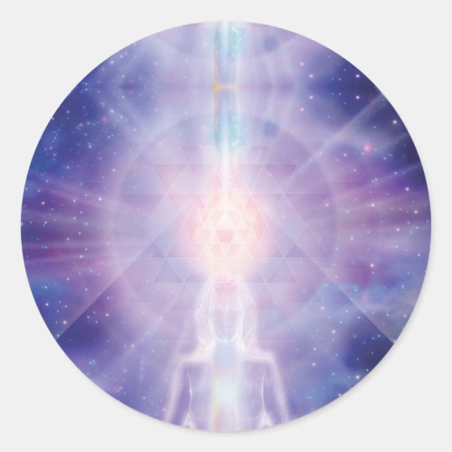 Sticker Rond méditateur (Devant)