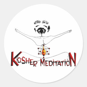 Sticker Rond Méditation cachère
