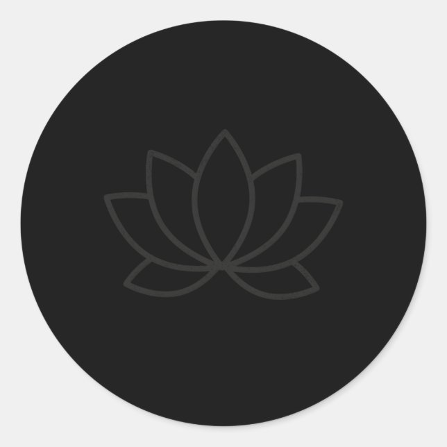 Sticker Rond Méditez Le Yoga Méditer Confiance L'Univers (Devant)