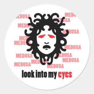 Sticker Rond Medusa