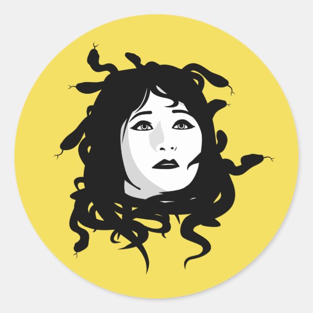 Sticker Rond Medusa (Devant)