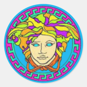 Sticker Rond Medusa de South Beach