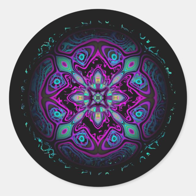 Sticker Rond Meduza (méduse/méduse, créature semblable à la méd (Devant)