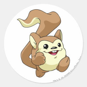 Sticker Rond Meerca Brown