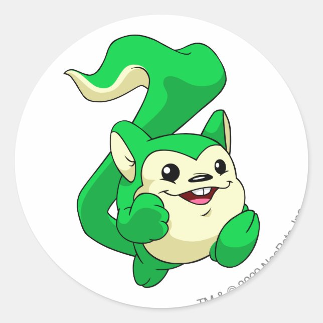 Sticker Rond Meerca Green (Devant)