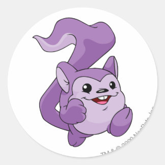 Sticker Rond Meerca Purple