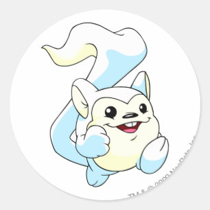 Sticker Rond Meerca White