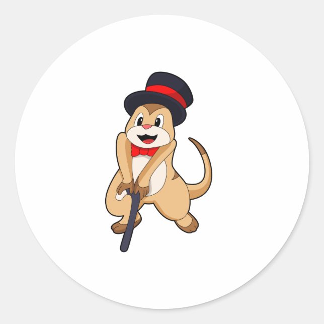 Sticker Rond Meerkat (Devant)