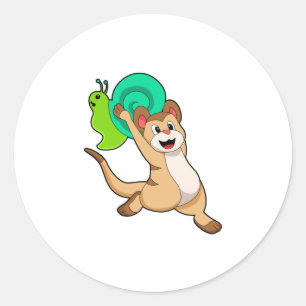 Sticker Rond Meerkat with Snail.PNG