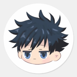 Sticker Rond Megumi inspired chibi