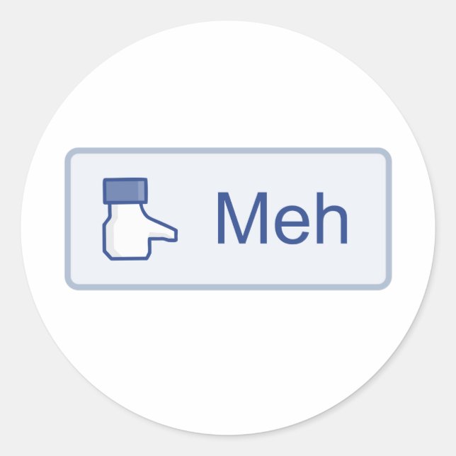 Sticker Rond Meh - Facebook (Devant)