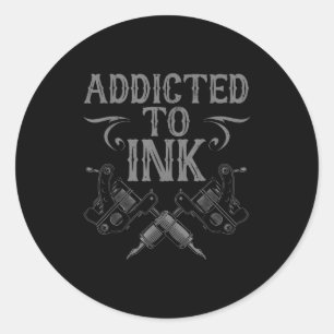 Sticker Rond Meilleur art de tatouage pour hommes femmes artist