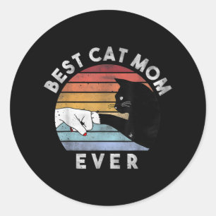 Sticker Rond Meilleur Cadeau Pour Chat Lover Cadeaux de chats