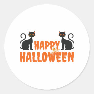 Sticker Rond meilleur cadeau pour halloween happy halloween