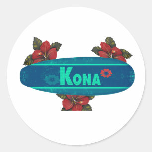Sticker Rond Meilleur de Kona