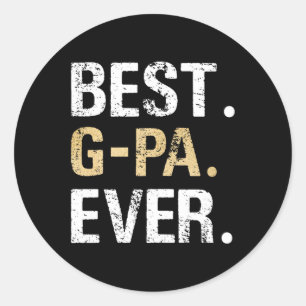 Sticker Rond Meilleur Don G-pa Graphic G-pa De Grandgirl Gra