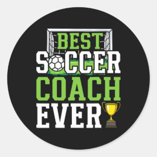 Sticker Rond Meilleur entraîneur de football de tous les temps 