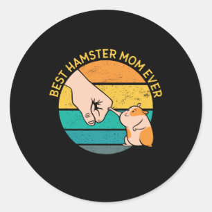Sticker Rond Meilleur Hamster Maman Jamais Maman Maman Maman Ma